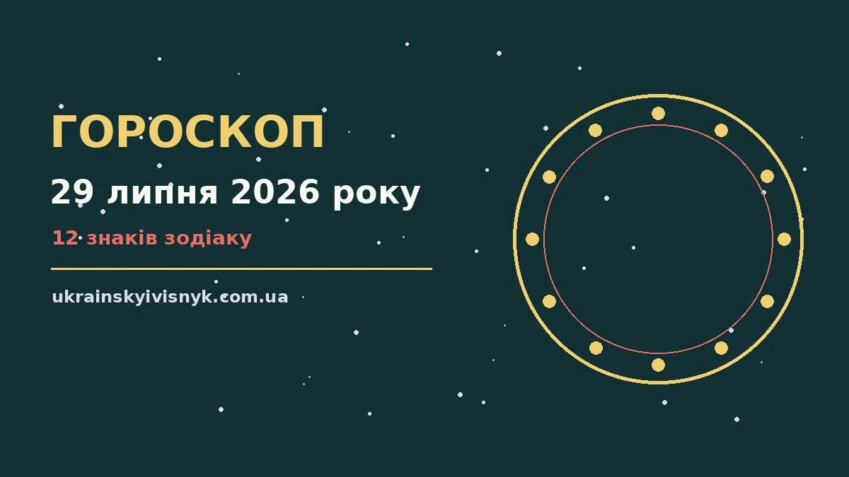 Щоденний гороскоп на 29 липня 2026 року: підказки для планів і важливих справ