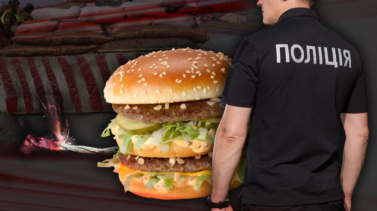 Пакунок McDonald's, під бургер у якому була замаскована саморобна вибухівка