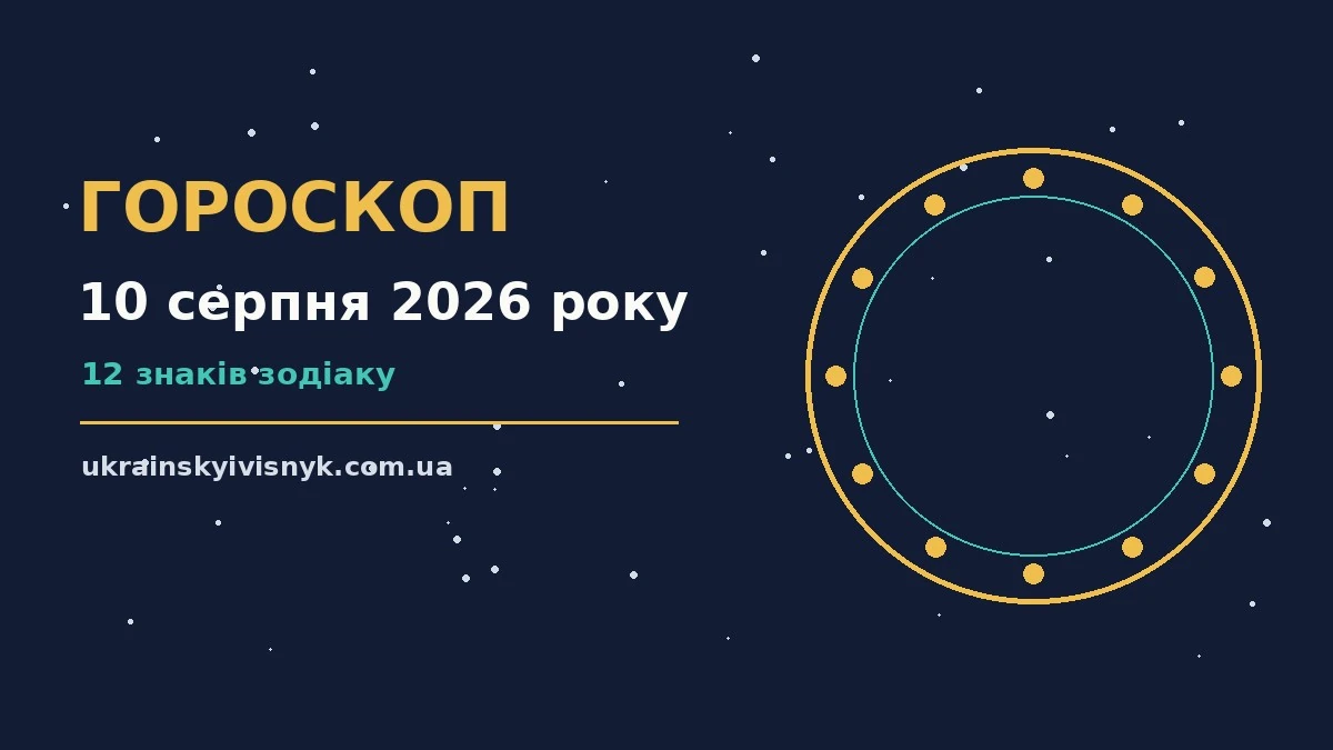 Гороскоп на 10 серпня 2026 року, ранкова кава біля вікна та нотатник із планами дня