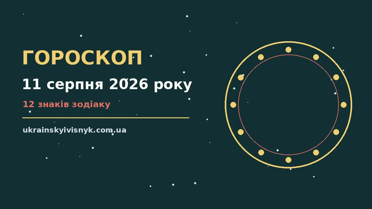 Гороскоп на 11 серпня 2026 року: підказки дня для дванадцяти знаків Зодіаку