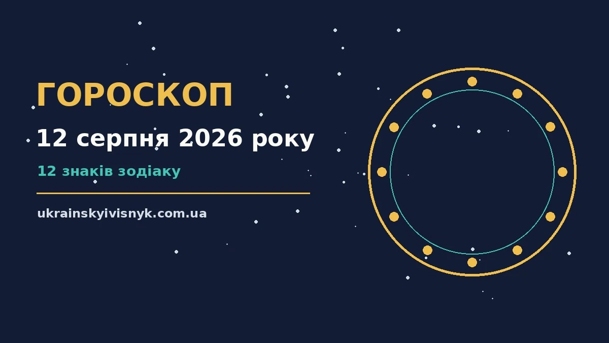 Гороскоп на 12 серпня 2026 року: рішення та підказки дня для планів і важливих справ