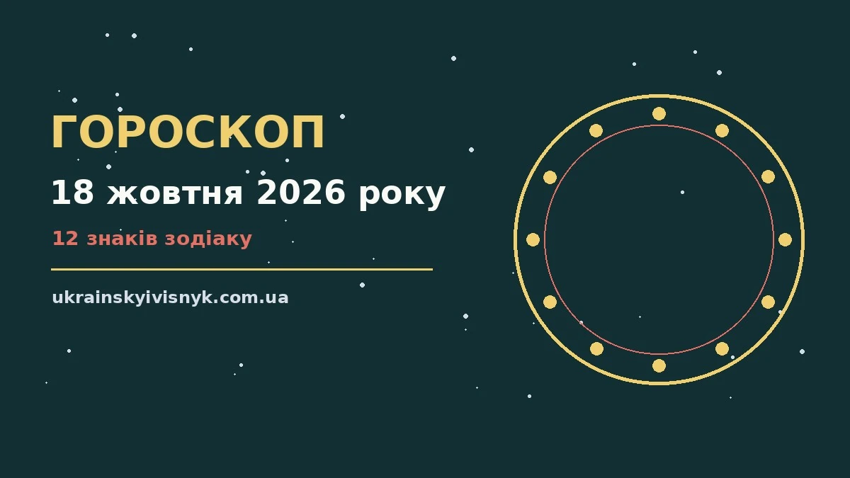 Гороскоп на 18 жовтня 2026 року: рішення та підказки дня для планів і важливих справ