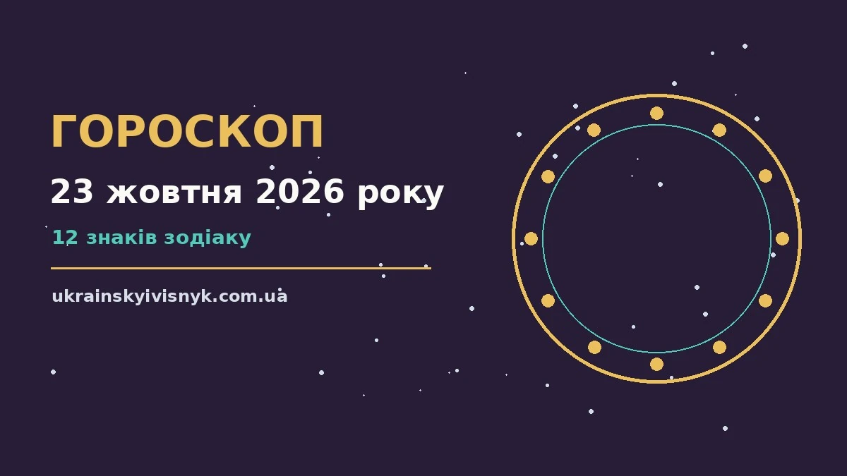 Гороскоп на 23 жовтня 2026 року: рішення та підказки дня для планів і важливих справ