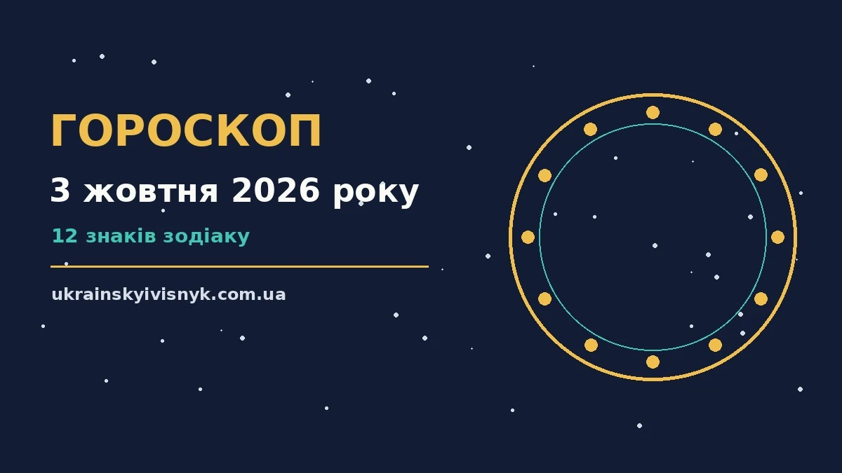 Гороскоп на 3 жовтня 2026 року: рішення та підказки дня для планів і важливих справ